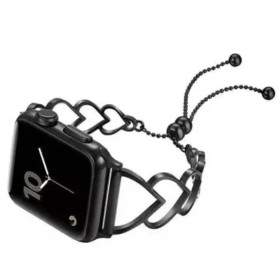 Hollow Out Heart Shaped Stainless Steel Apple Watch Band