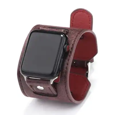 Apple Watch Fashion Combination PU Watch Band Simple Unisex Geometric