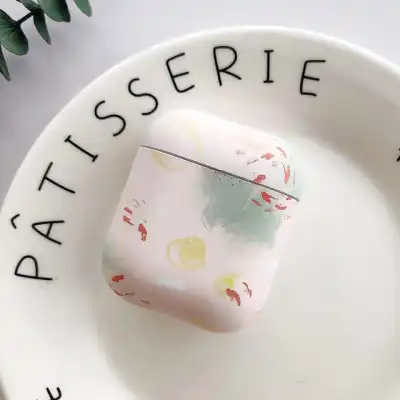 Fashion Flower Pattern Porcelain Clamshell AirPods Case