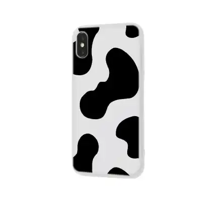 Fashion Cow Print Silicone Back Cover Phone Case