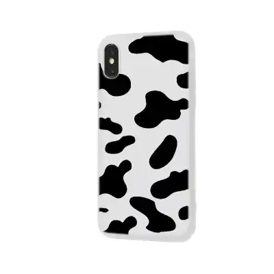 Fashion Cow Print Silicone Back Cover Phone Case