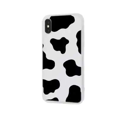 Fashion Cow Print Silicone Back Cover Phone Case