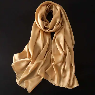 Women Summer Solid Color Silk Shawl Scarves 90*180cm