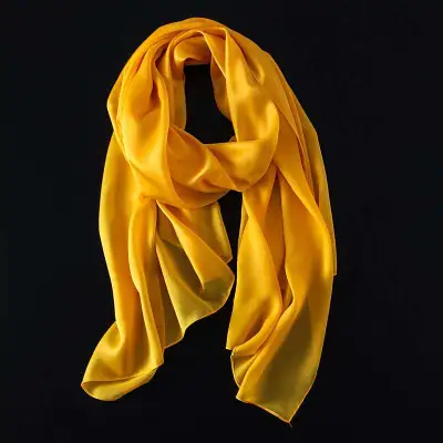 Women Summer Solid Color Silk Shawl Scarves 90*180cm