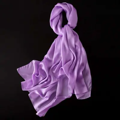 Women Summer Solid Color Silk Shawl Scarves 90*180cm