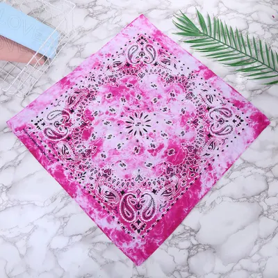 Hip Hop Style Printed Tie-dye Square Scarve Accessories Scarves