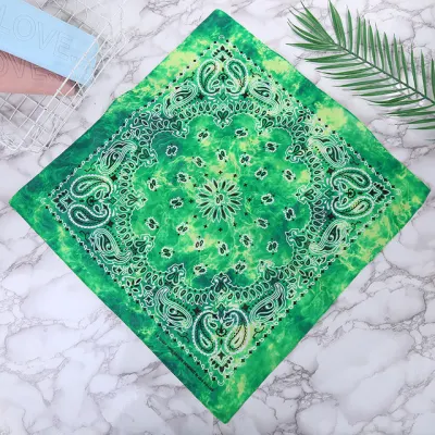 Hip Hop Style Printed Tie-dye Square Scarve Accessories Scarves