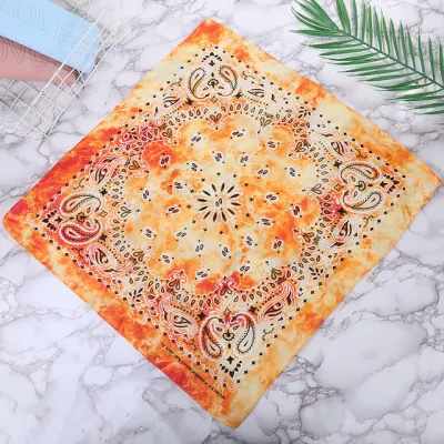 Hip Hop Style Printed Tie-dye Square Scarve Accessories Scarves