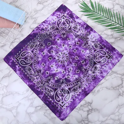 Hip Hop Style Printed Tie-dye Square Scarve Accessories Scarves