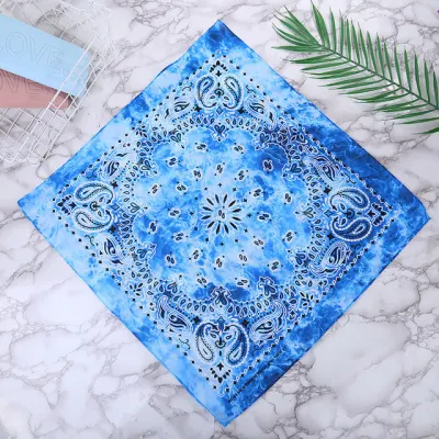Hip Hop Style Printed Tie-dye Square Scarve Accessories Scarves