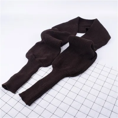 Unisex Solid Color Knitted Long Sleeve Shawl Japanese Korean Sweet Style