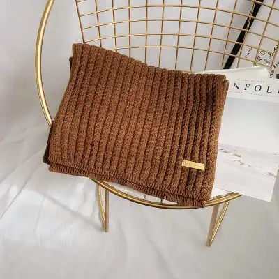 Fashion Solid Color Warm Imitation Cashmere Long Scarf