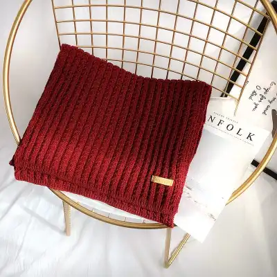 Fashion Solid Color Warm Imitation Cashmere Long Scarf