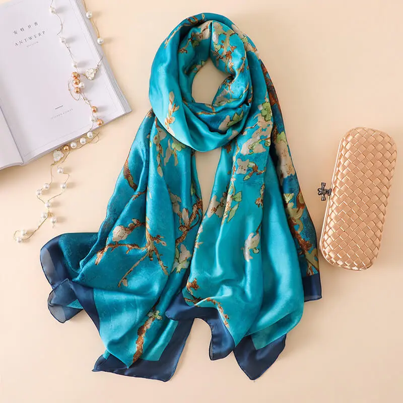 Fashion Oil Painting Design Silk Scarf