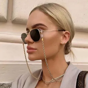 Minimalist Twist Metal Eyewear Chain Sunglasses Accessories