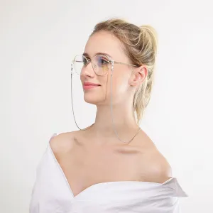 Fashionable Simple Snake-shaped Metal Silicone Eyewear Chain