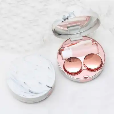 Vintage Marble Texture Round Contact Lens Partner Accessories Sunglasses