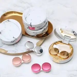 Vintage Marble Texture Round Contact Lens Partner Accessories Sunglasses