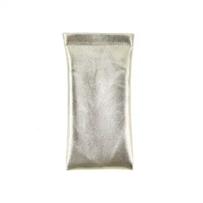 Fashion Solid Color Stretch Leather Eyeglass Bag