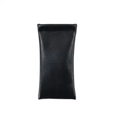 Fashion Solid Color Stretch Leather Eyeglass Bag