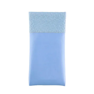 Fashion Solid Color PU Stretch Glasses Bomb Pocket Case 18x9cm