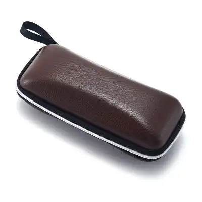 Fashion Square Zipper Design Glasses Case