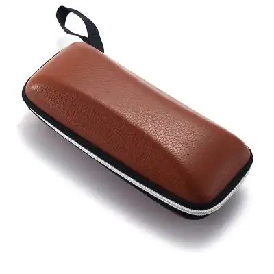 Fashion Square Zipper Design Glasses Case