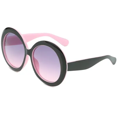 Fashion Large Frame Round Outdoor Sunglasses PC Lens Unisex