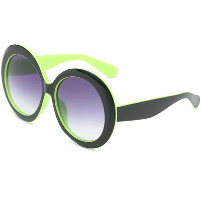 Fashion Large Frame Round Outdoor Sunglasses PC Lens Unisex