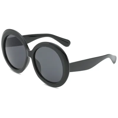 Fashion Large Frame Round Outdoor Sunglasses PC Lens Unisex