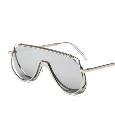 Fashion Street Big Frame Polygon Female Sunglasses