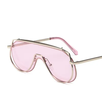Fashion Street Big Frame Polygon Female Sunglasses