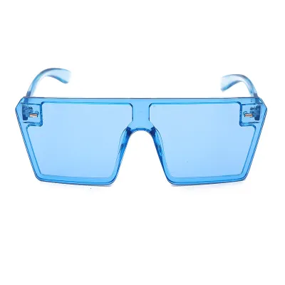 Candy Color Simple Square Sunglasses Plastic Frame