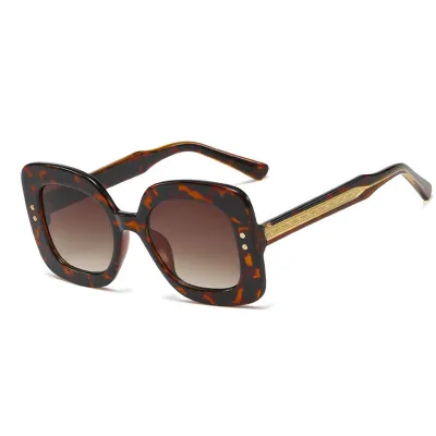 Women Fashion Nail Decor Square Sunglasses