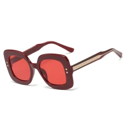 Women Fashion Nail Decor Square Sunglasses
