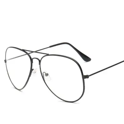 Women Retro Thin Frame Metal Oval Full Frame Optical Glasses