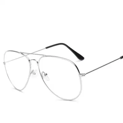 Women Retro Thin Frame Metal Oval Full Frame Optical Glasses