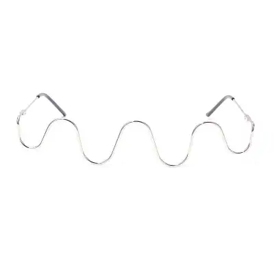 Women's Fashion Half Wave Metal Frame Sunglasses