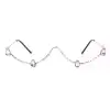 Silver-White-With Rhinestone