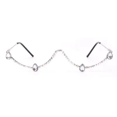 Women Fashion Rhinestone Sunglasses Frame Metal
