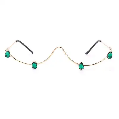 Women Fashion Metal Glasses Frame Sunglasses