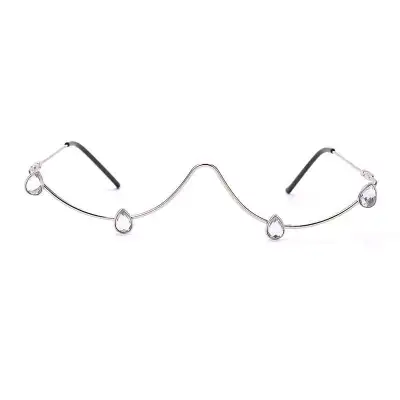 Women Fashion Metal Glasses Frame Sunglasses