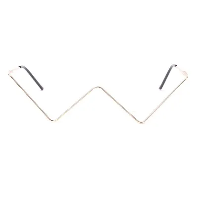V-shaped Lensless Simple Metal Decoration Glasses Frame