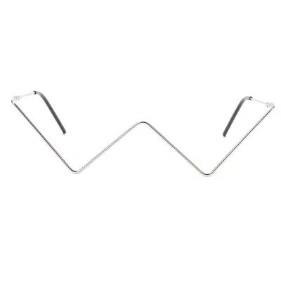 V-shaped Lensless Simple Metal Decoration Glasses Frame