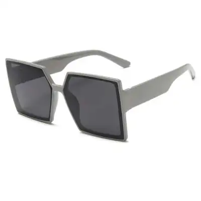 Women Vintage Square Big Frame Sunglasses PC Lens