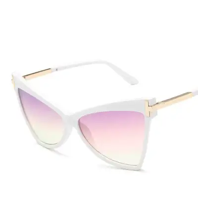 Women Triangle Cat-eye Frame Vintage Sunglasses AC Lens PC Frame