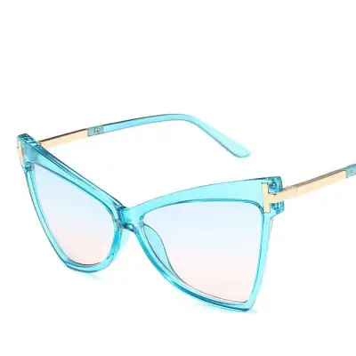 Women Triangle Cat-eye Frame Vintage Sunglasses AC Lens PC Frame