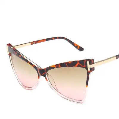 Women Triangle Cat-eye Frame Vintage Sunglasses AC Lens PC Frame