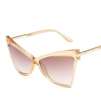 Women Triangle Cat-eye Frame Vintage Sunglasses AC Lens PC Frame