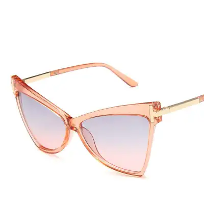 Women Triangle Cat-eye Frame Vintage Sunglasses AC Lens PC Frame